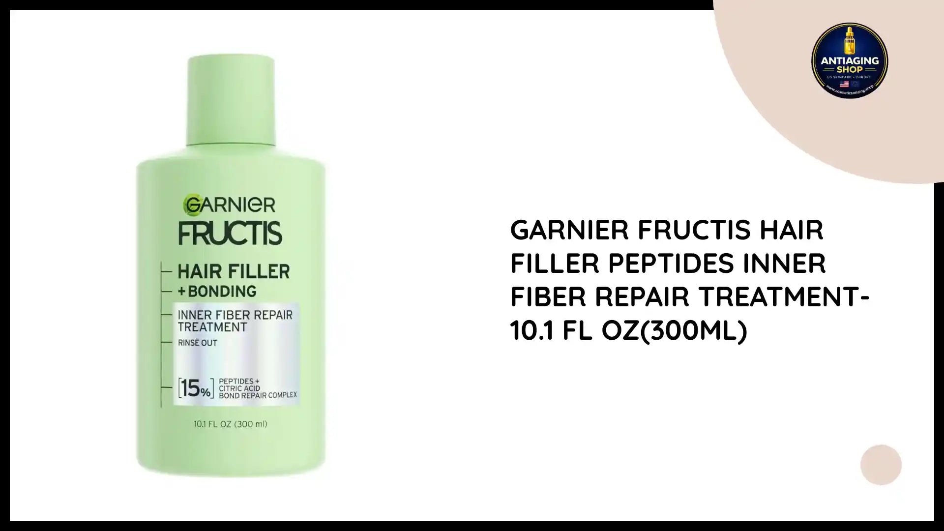 Garnier Fructis Hair Filler Peptides Inner Fiber Repair Treatment- 10.1 fl oz(300ml) by@Outfy