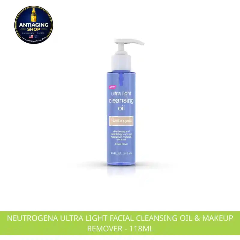 Neutrogena Ultra Light Facial Cleansing Oil &amp; Makeup Remover - 118ml by@Outfy
