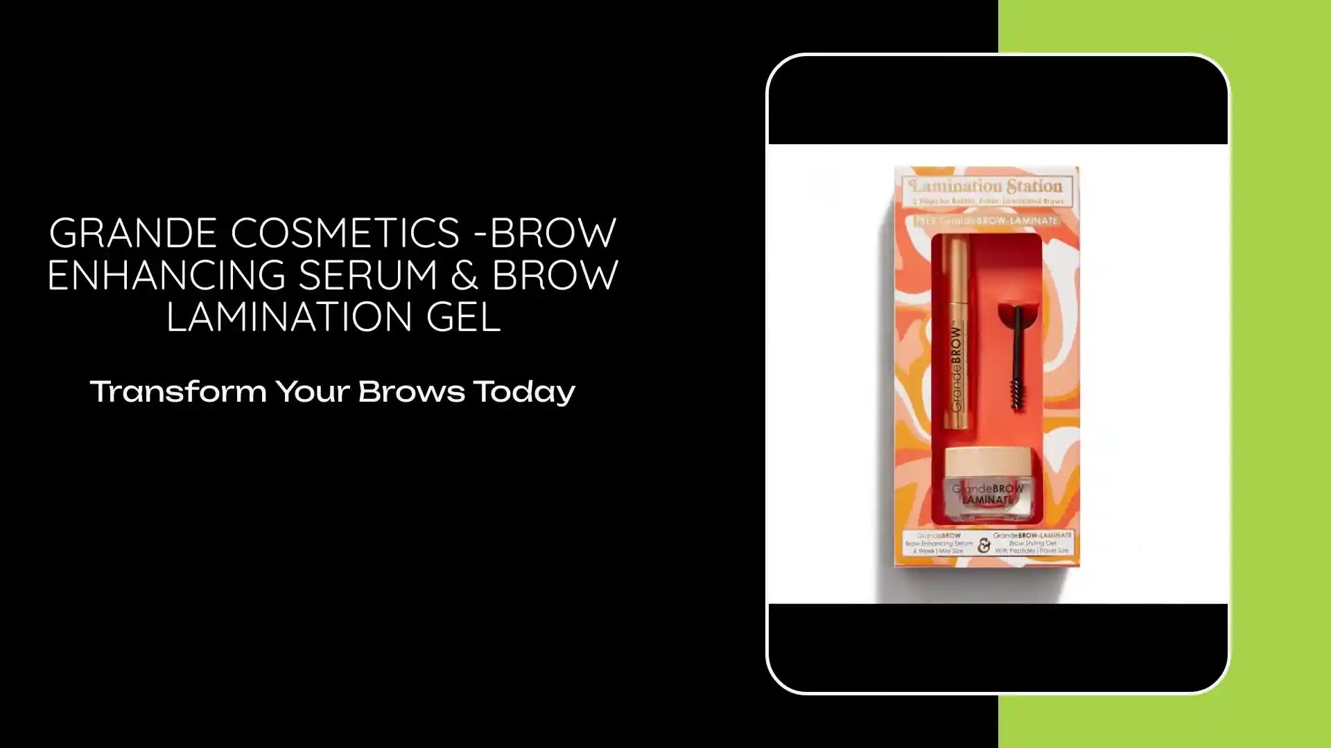 Grande Cosmetics -Brow Enhancing Serum &amp; Brow Lamination Gel by@Outfy