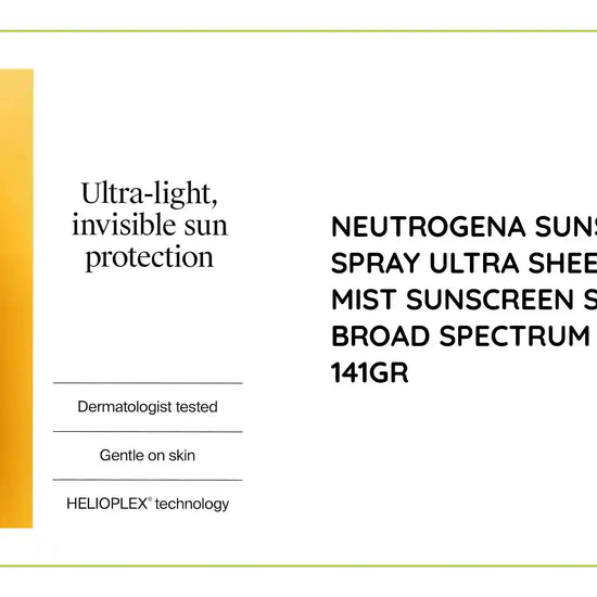 Neutrogena sunscreen spray Ultra Sheer Body Mist Sunscreen Spray, Broad Spectrum SPF 70, 141gr by@Outfy