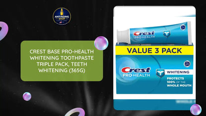 Crest Base Pro-Health Whitening Toothpaste Triple Pack, Teeth Whitening (365g) by@Outfy