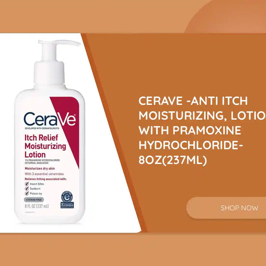 CeraVe -Anti Itch Moisturizing, Lotion with Pramoxine Hydrochloride- 8oz(237ml) by@Outfy
