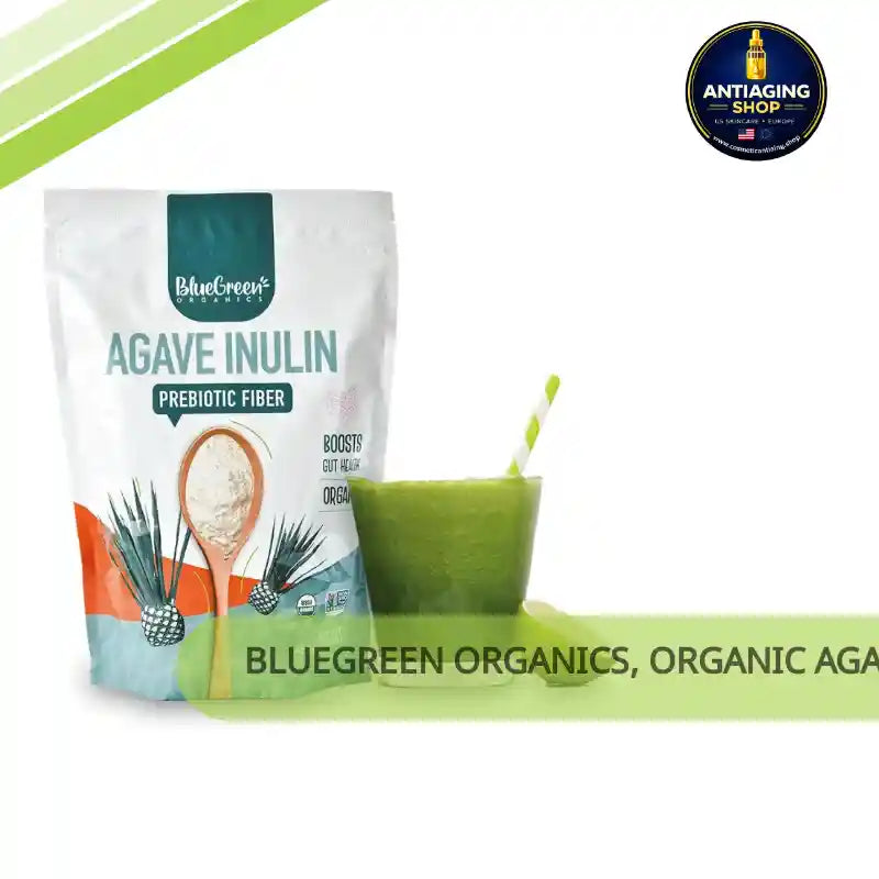 BLUEGREEN Organics, Organic Agave Inulin Powder, for coffee, beverages or baking, 350gr by@Outfy