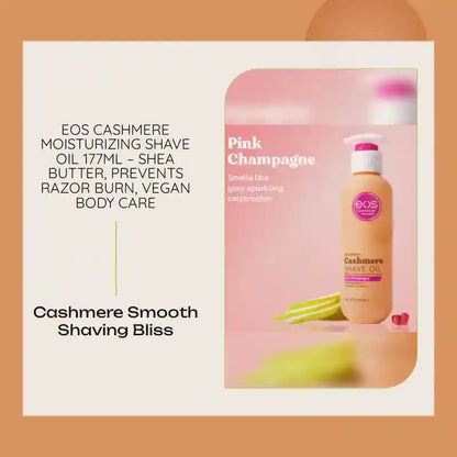 EOS Cashmere Moisturizing Shave Oil 177ml &ndash; Shea Butter, Prevents Razor Burn, Vegan Body Care by@Outfy
