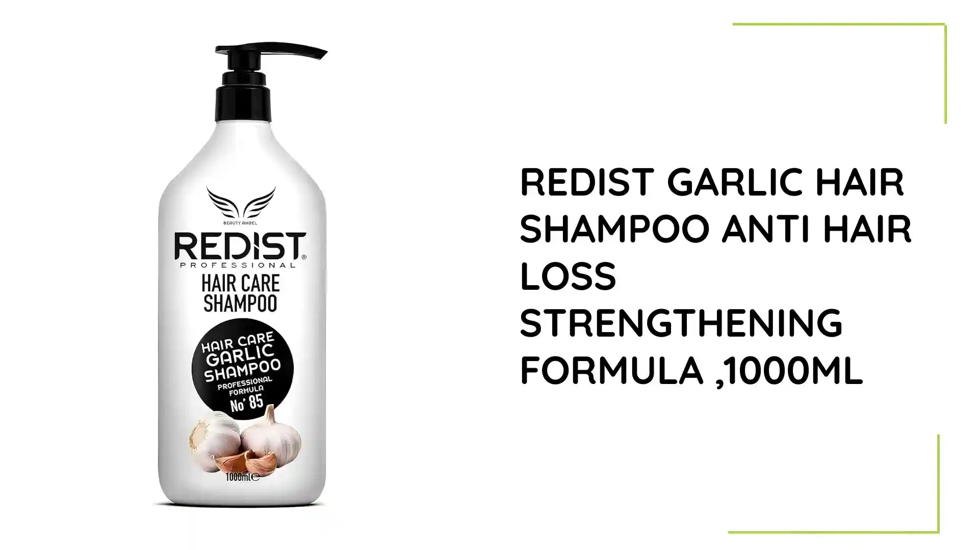 Redist Garlic Hair Shampoo Anti Hair Loss Strengthening Formula ,1000ml by@Outfy