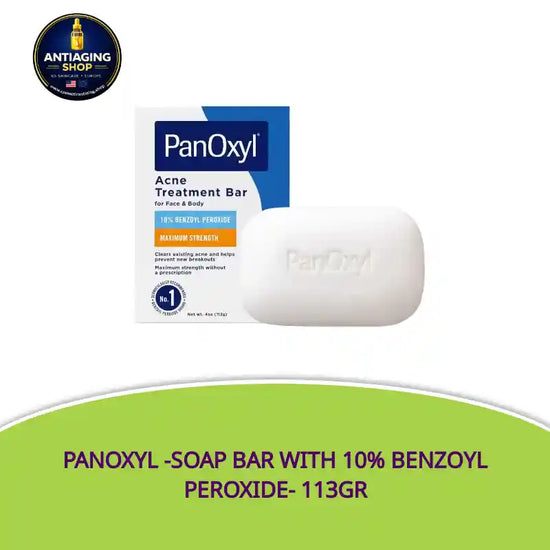 Panoxyl -Soap BAR with 10% Benzoyl Peroxide- 113gr by@Outfy