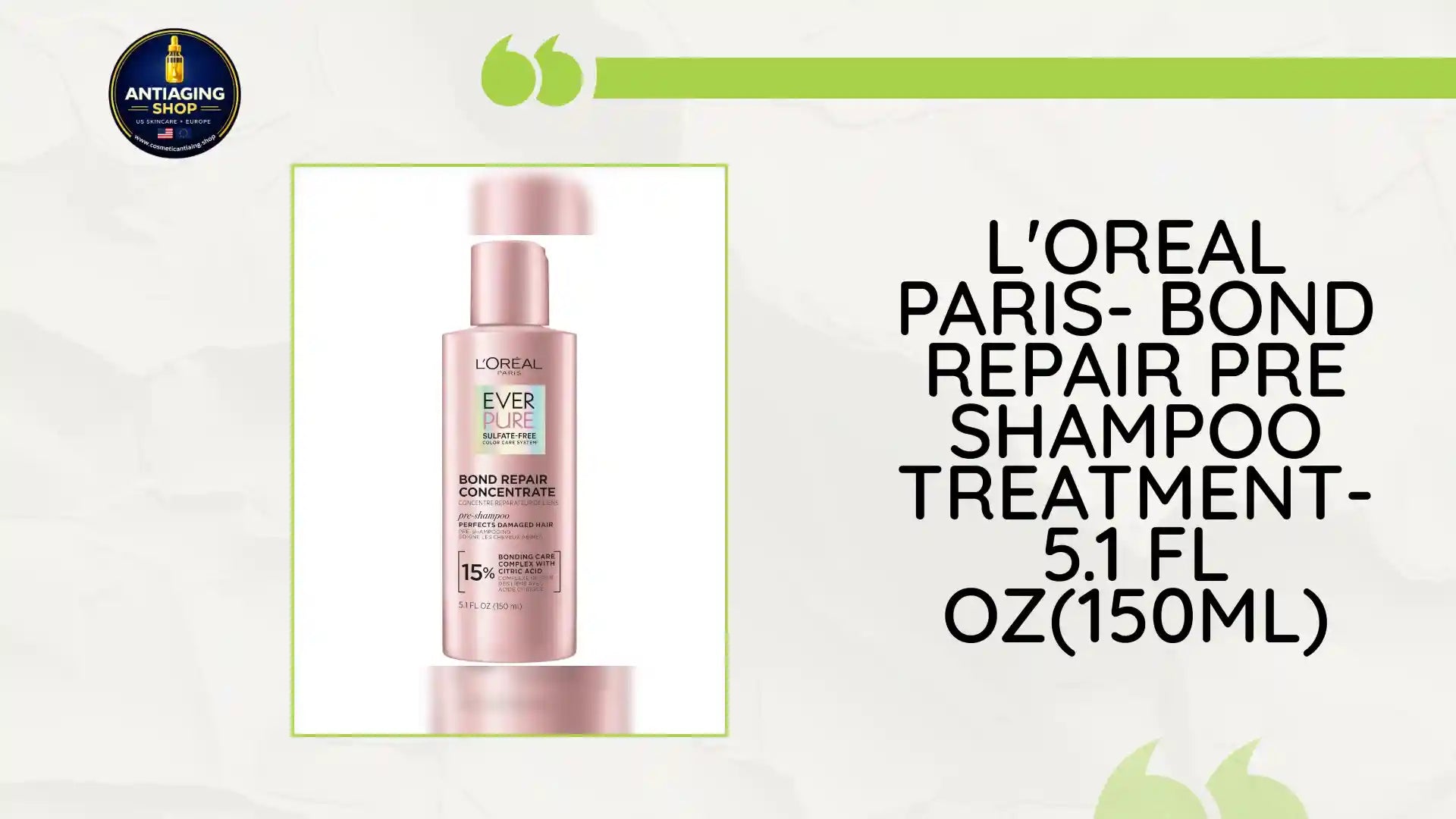L'Oreal Paris- Bond Repair Pre Shampoo Treatment- 5.1 Fl Oz(150ml) by@Outfy