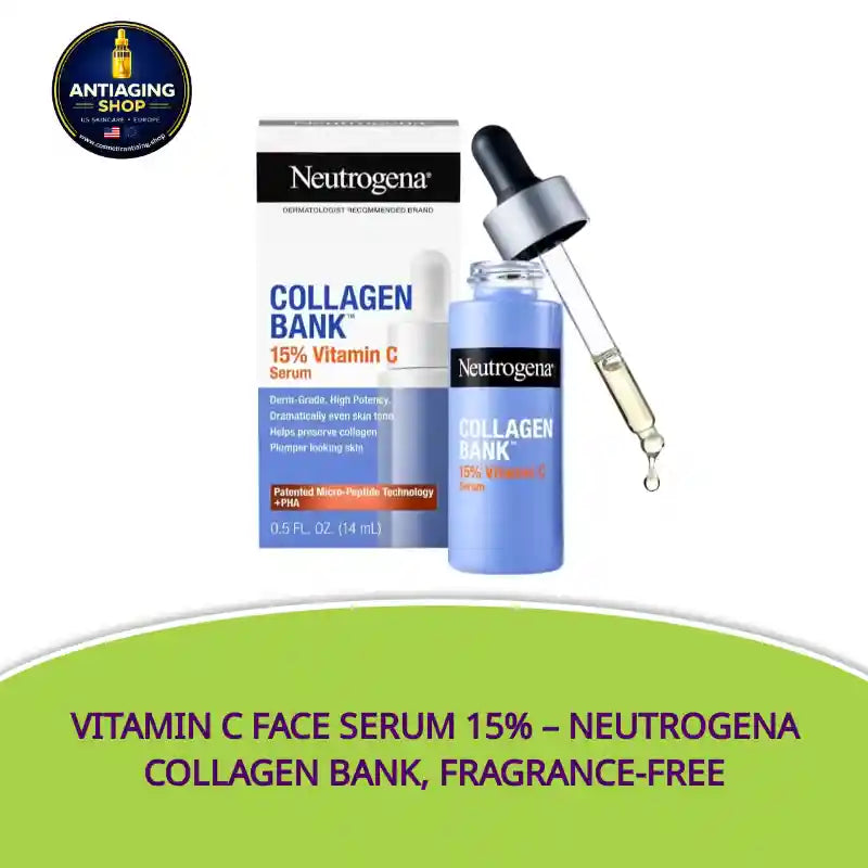 Vitamin C Face Serum 15% &ndash; Neutrogena Collagen Bank, Fragrance-Free by@Outfy