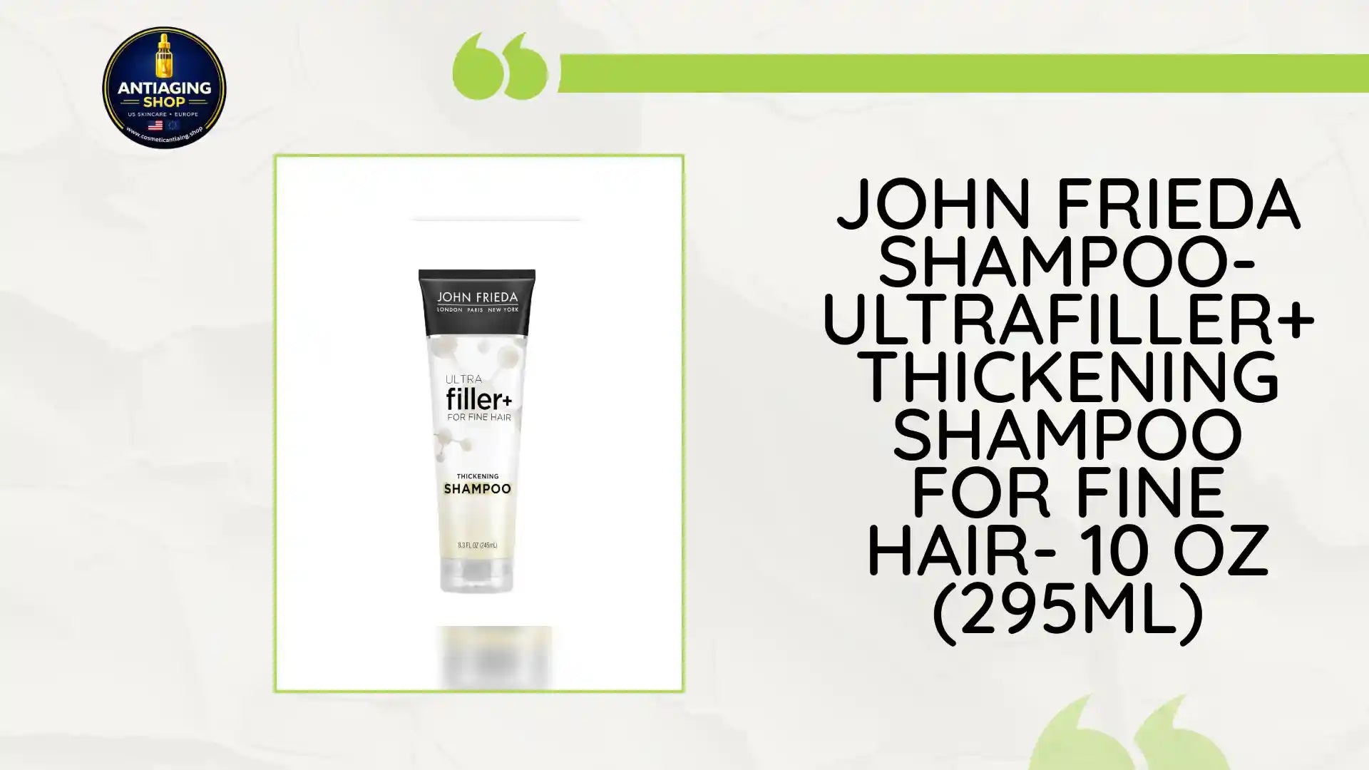 John Frieda shampoo- ULTRAfiller+ Thickening Shampoo for Fine Hair- 10 Oz (295ml) by@Outfy