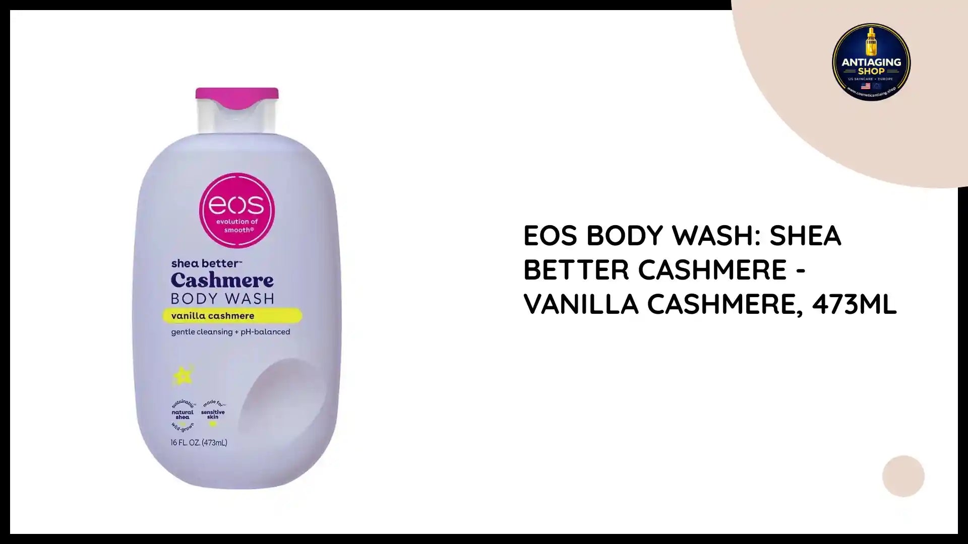 EOS Body Wash: Shea Better Cashmere - Vanilla Cashmere, 473ml by@Outfy