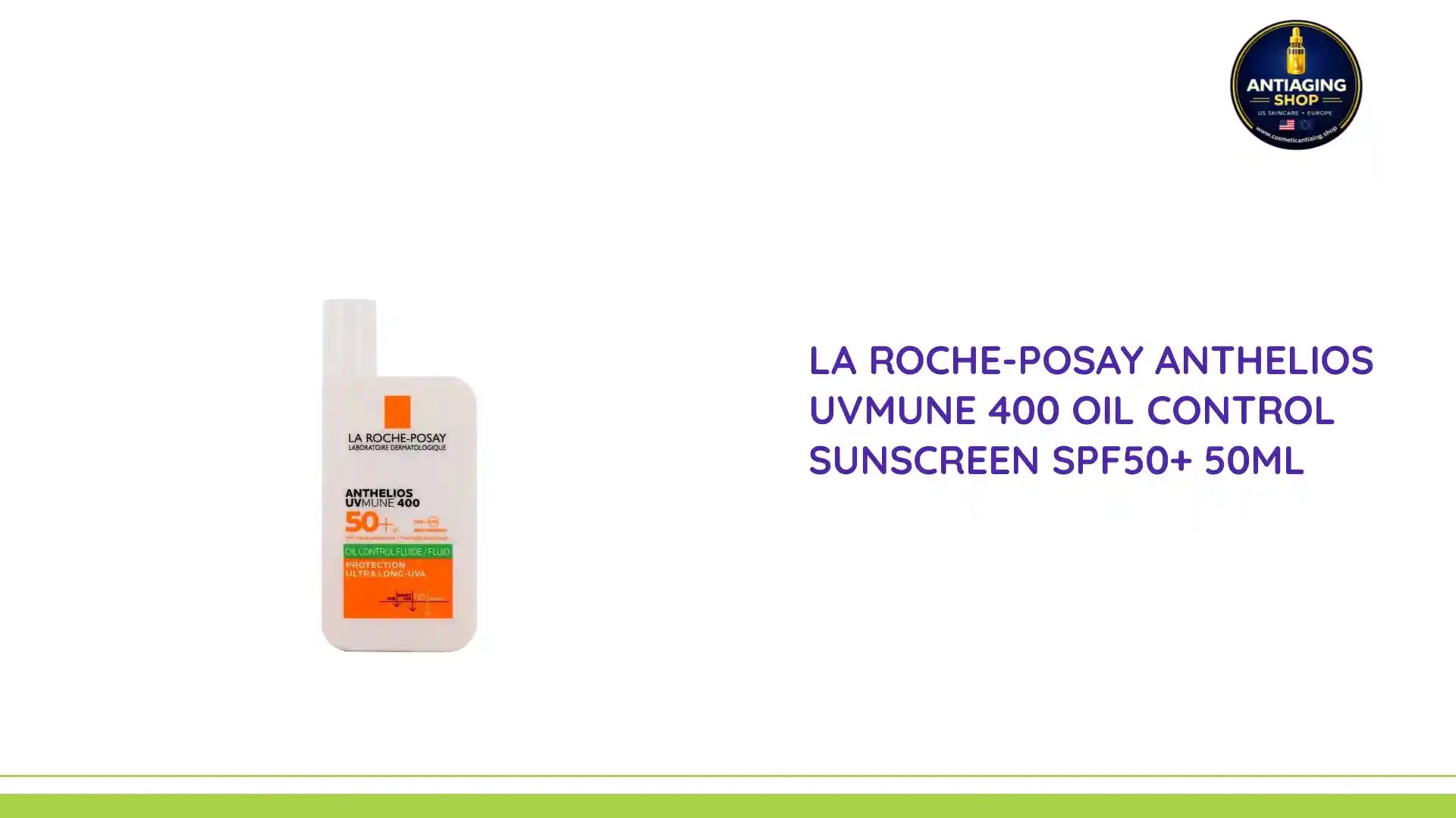 La Roche-Posay Anthelios UVMune 400 Oil Control Sunscreen SPF50+ 50ml by@Outfy