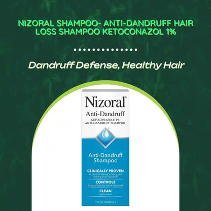 Nizoral shampoo- Anti-Dandruff Hair Loss Shampoo Ketoconazol 1% by@Outfy