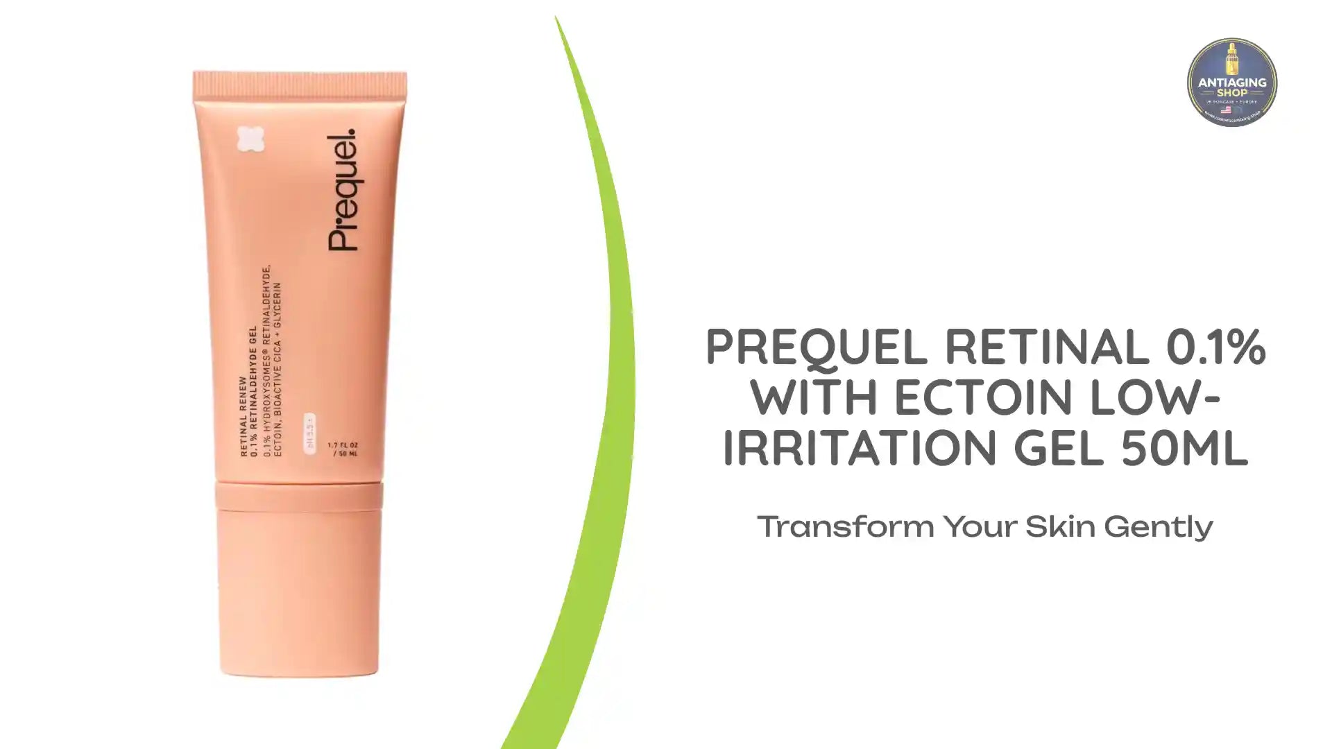 Prequel Retinal 0.1% with Ectoin Low-Irritation Gel 50ml by@Outfy