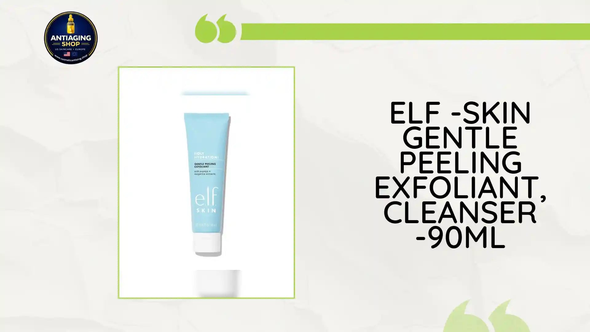ELF -SKIN Gentle Peeling Exfoliant, Cleanser -90ml by@Outfy