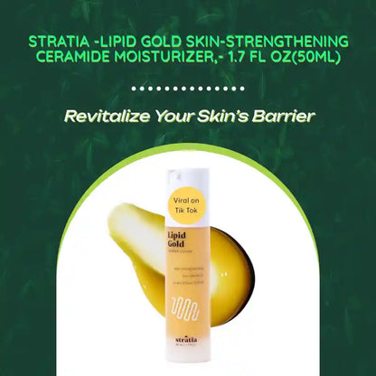 Stratia -Lipid Gold Skin-Strengthening Ceramide Moisturizer,- 1.7 Fl Oz(50ml) by@Outfy