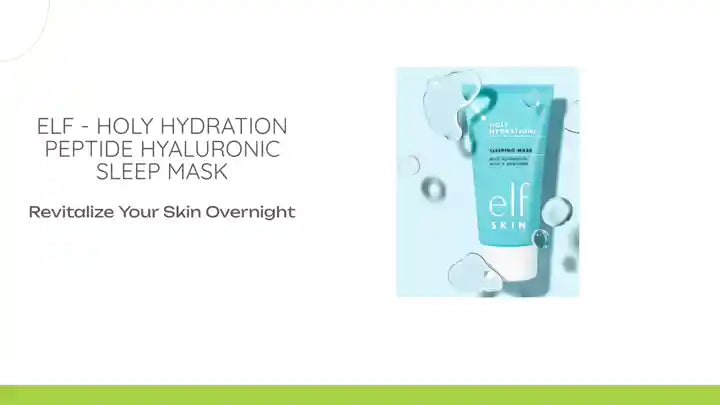 ELF - HOLY HYDRATION Peptide Hyaluronic SLEEP MASK by@Outfy