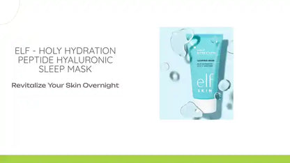 ELF - HOLY HYDRATION Peptide Hyaluronic SLEEP MASK by@Outfy