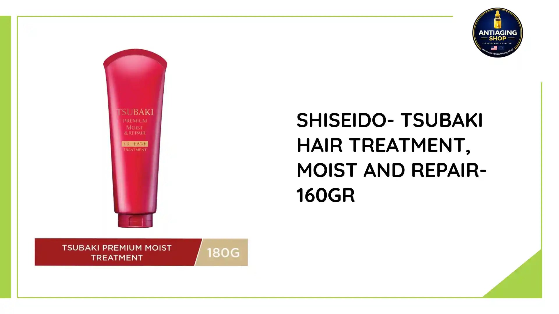 Shiseido- Tsubaki Hair Treatment, Moist and Repair- 160gr by@Outfy
