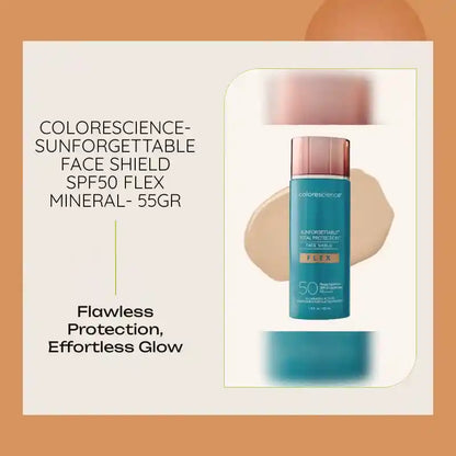 COLORESCIENCE- SUNFORGETTABLE Face Shield SPF50 FLEX MINERAL- 55gr by@Outfy