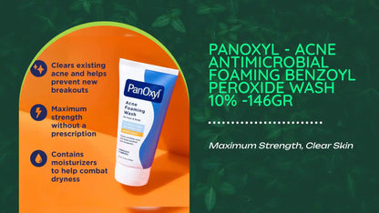 PANOXYL - Acne Antimicrobial Foaming Benzoyl Peroxide Wash 10% -146gr by@Outfy