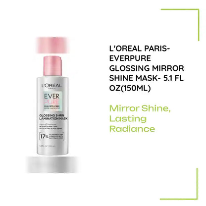 L'Oreal Paris- EverPure Glossing Mirror Shine Mask- 5.1 fl oz(150ml) by@Outfy
