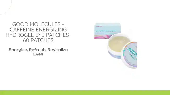 Good Molecules -CAFFEINE ENERGIZING HYDROGEL EYE PATCHES- 60 patches by@Outfy
