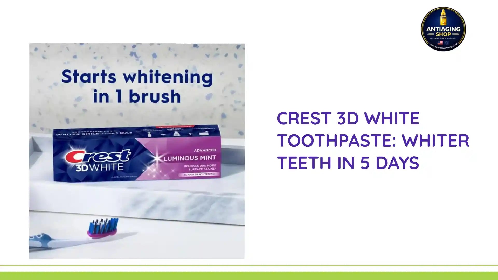 CREST 3D White Toothpaste: Whiter Teeth in 5 Days by@Outfy