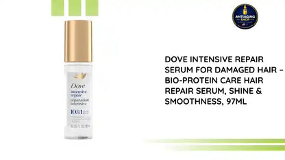Dove Intensive Repair Serum for Damaged Hair &ndash; Bio-Protein Care Hair Repair Serum, Shine &amp; Smoothness, 97ml by@Outfy