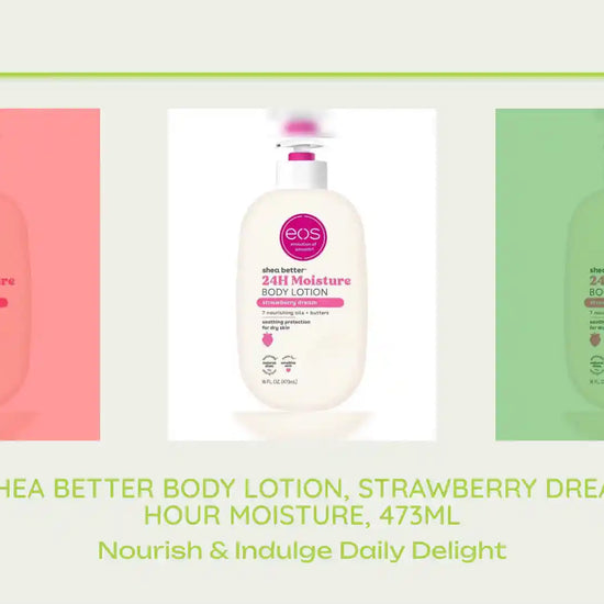 EOS, Shea Better Body Lotion, Strawberry Dream, 24-Hour Moisture, 473ml by@Outfy