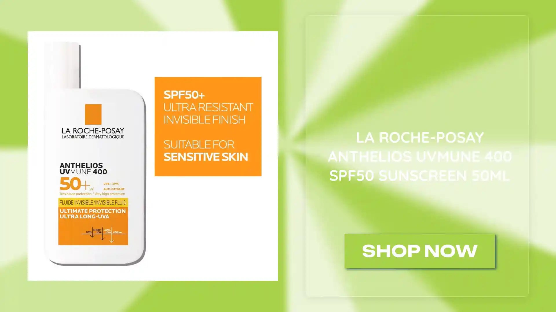 La Roche-Posay Anthelios UVMune 400 SPF50 Sunscreen 50ml by@Outfy