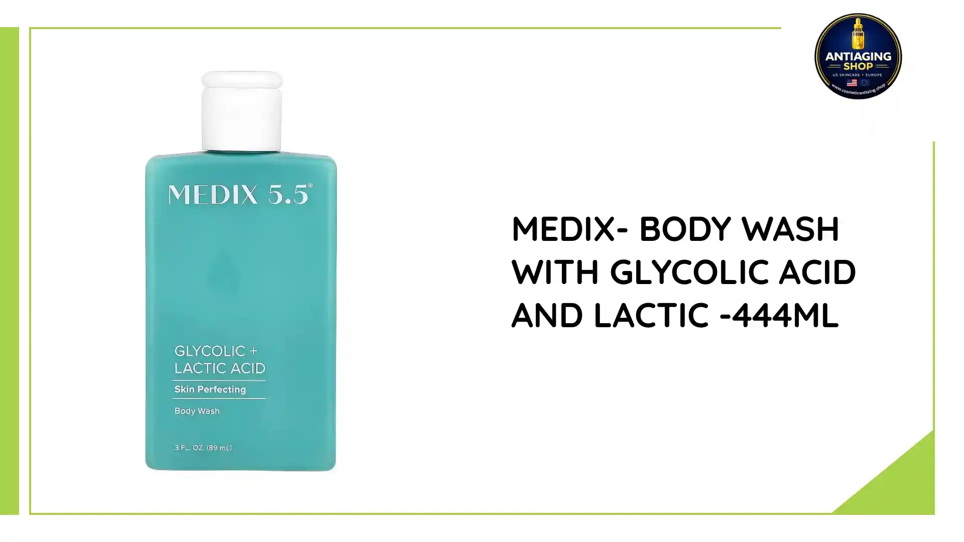 MEDIX- BODY Wash with Glycolic acid and Lactic -444ml by@Outfy