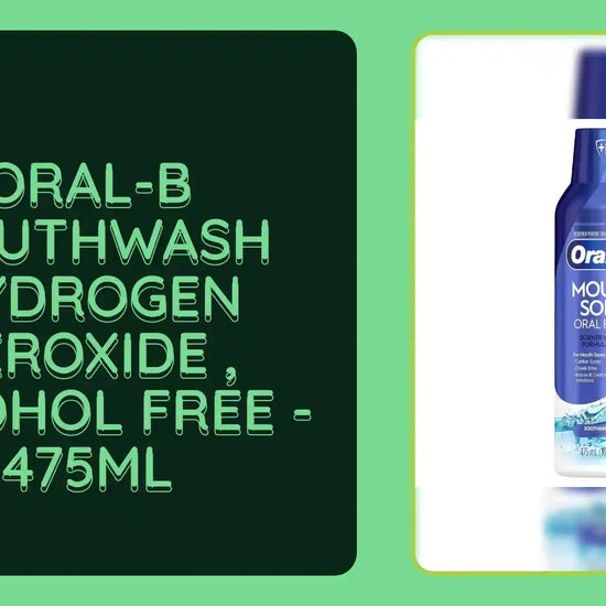 Oral-B Mouthwash Hydrogen Peroxide , Alcohol Free - 475ml by@Outfy