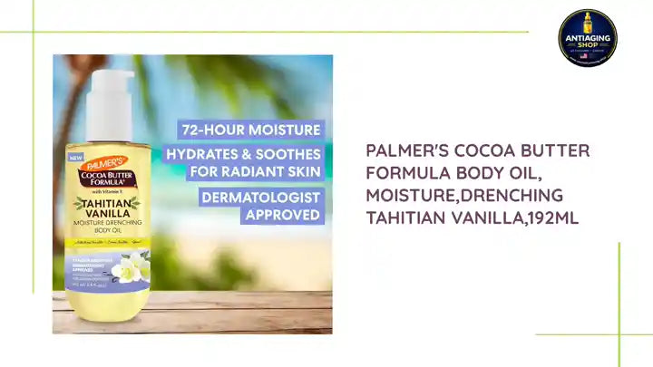 Palmer's Cocoa Butter Formula Body Oil, Moisture,Drenching Tahitian Vanilla,192ml by@Outfy
