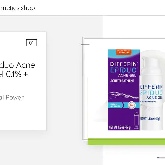 Differin Epiduo Acne Retinoid Gel 0.1% + 2.5%, 45 g by@Outfy