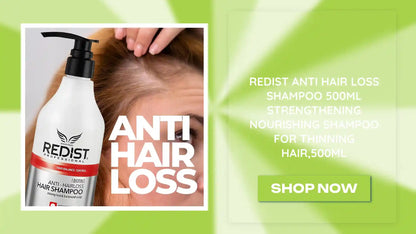 Redist Anti Hair Loss Shampoo 500ml Strengthening Nourishing Shampoo for Thinning Hair,500ml by@Outfy
