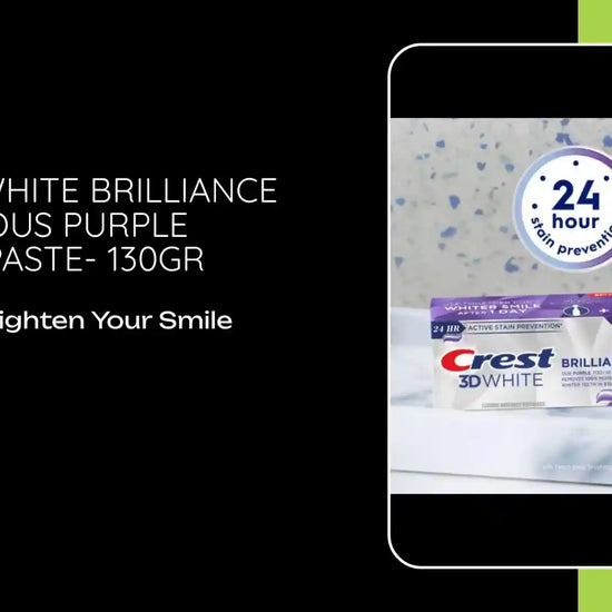 CREST -3D WHITE Brilliance Luminous PURPLE Toothpaste- 130gr by@Outfy