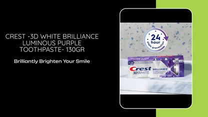 CREST -3D WHITE Brilliance Luminous PURPLE Toothpaste- 130gr by@Outfy