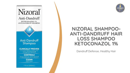 Nizoral shampoo- Anti-Dandruff Hair Loss Shampoo Ketoconazol 1% by@Outfy