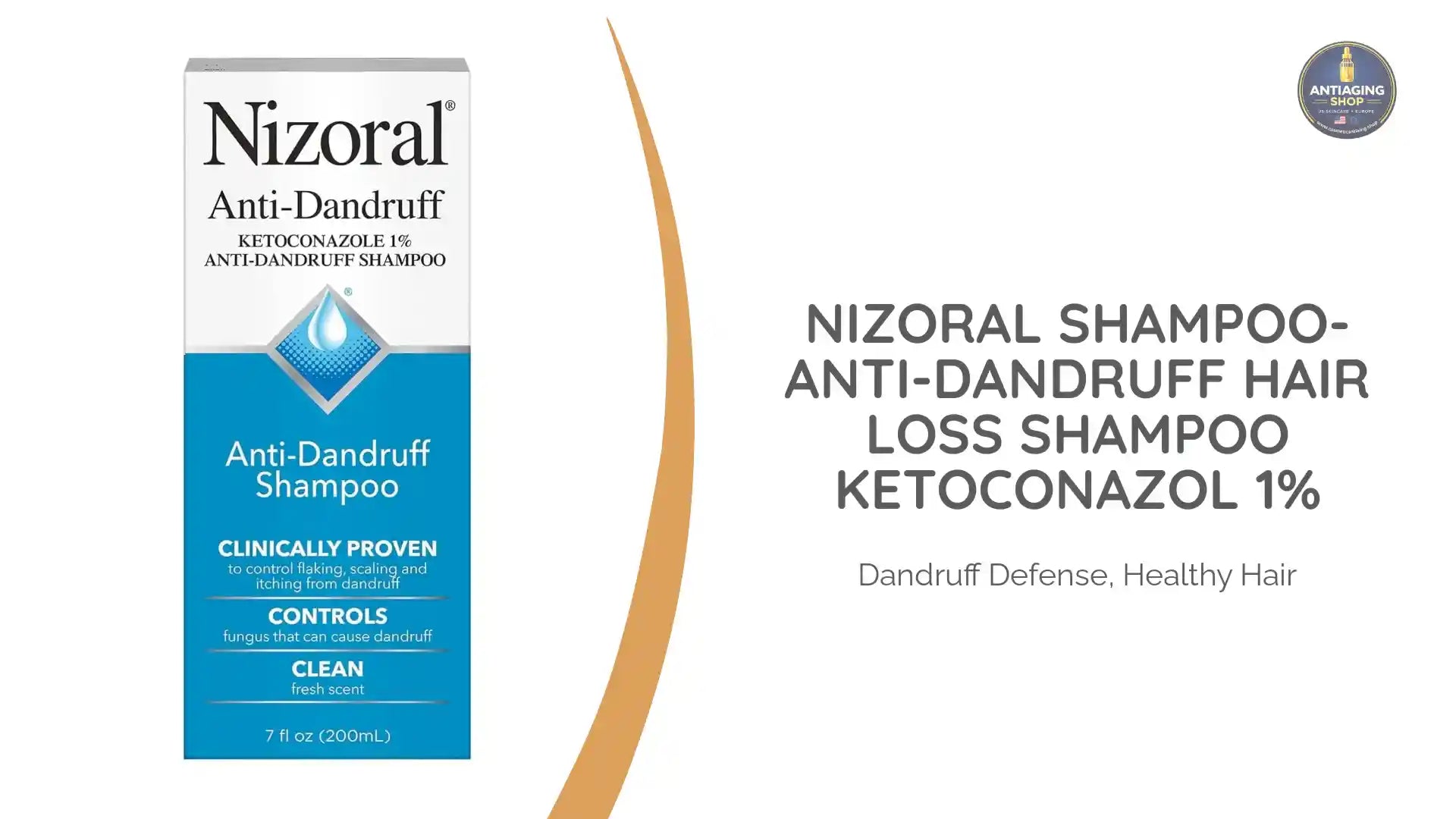 Nizoral shampoo- Anti-Dandruff Hair Loss Shampoo Ketoconazol 1% by@Outfy