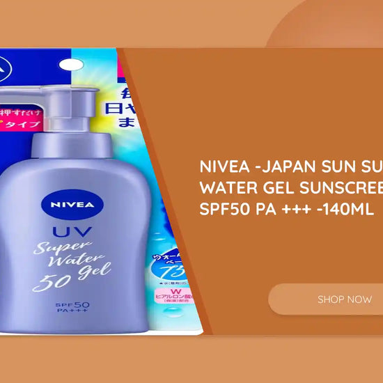 NIVEA -Japan SUN SUPER WATER GEL Sunscreen SPF50 PA +++ -140ML by@Outfy