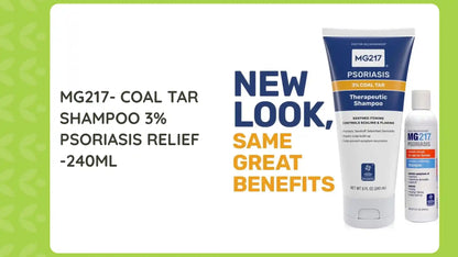 MG217- COAL TAR Shampoo 3% Psoriasis relief -240ml by@Outfy