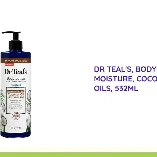 Dr Teal's, Body Lotion, 24h moisture, Coconut, Essential oils, 532ml by@Outfy
