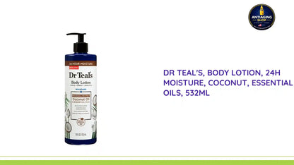 Dr Teal's, Body Lotion, 24h moisture, Coconut, Essential oils, 532ml by@Outfy