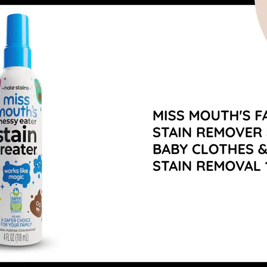Miss Mouth's Fast Acting Stain Remover Spray - Baby Clothes &amp; Grease Stain Removal 118ml by@Outfy
