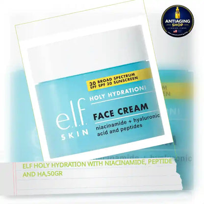 ELF Holy Hydration with Niacinamide, Peptide and HA,50gr by@Outfy