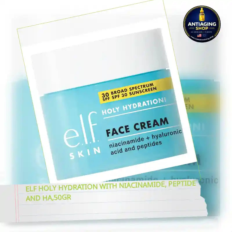 ELF Holy Hydration with Niacinamide, Peptide and HA,50gr by@Outfy