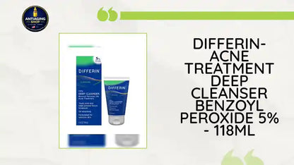 DIFFERIN- Acne Treatment Deep Cleanser Benzoyl peroxide 5% - 118ml by@Outfy