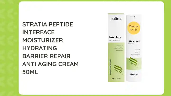 Stratia Peptide Interface Moisturizer Hydrating Barrier Repair Anti Aging Cream 50ml by@Outfy