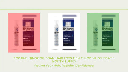 ROGAINE Minoxidil foam Hair Loss MEN MINODIXIL 5% Foam 1 Month Supply by@Outfy
