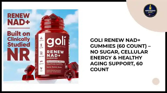 Goli Renew NAD+ Gummies (60 Count) &ndash; No sugar, Cellular Energy &amp; Healthy Aging Support, 60 count by@Outfy